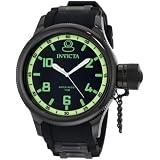Invicta Men's 1440 Russian Diver Black Rubber Dial Watch