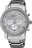 Akribos XXIV Men's AK439SS Grandiose Diamond Quartz Chronograph Silver Dial Watch
