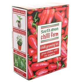 Chilli Growing Kit from the chilli experts at the South Devon Chilli Farm - all you need to grow chilli plants presented in a stunning gift box.