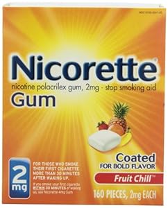 Nicorette Coated Gum, Fruit Chill, 2 mg, 160-Count