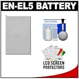 Power2000 EN-EL5 Rechargeable Battery with Cleaning Kit for Nikon Coolpix P ....