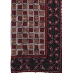 Bed Cover Cotton Bedspreads Holiday Decor Block Print (bscov362)
