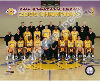 (20x24) Los Angeles Lakers 2009 NBA Champions Glossy Photograph