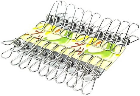 JOYRICE Set of 20 Stainless Steel Wire Clips