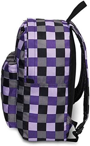 Everest Standard Full Size Backpack Purple Checkered Squares