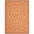 Patio Indoor Outdoor All Polypropylene CY2098 Terracotta 7' 10' x 11' Rug