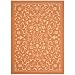 Patio Indoor Outdoor All Polypropylene CY2098 Terracotta 7' 10' x 11' Rug