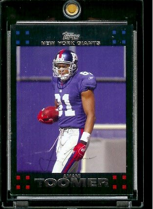 2007 Topps Football # 166 Amani Toomer - New York Giants - NFL Trading Cards