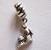 Shih Tzu,teeny Tiny, Sterling Silver Dog Charm Dangle Bead European