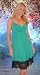 Designer Green Lace Babydoll Dress