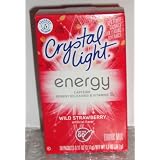Crystal Light On The Go Energy Wild Strawberry Drink Mix, 10 ct