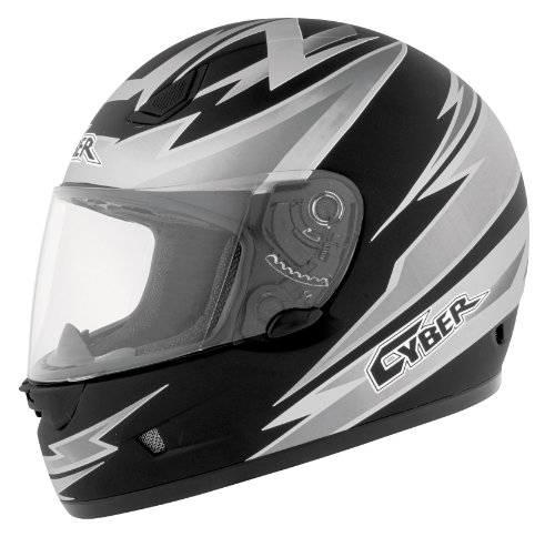 Cyber Helmets US 12 Graphic Helmet , Size: XS, Color: Flat Black/Silver/White, Style: Amp 647670 51ofr8VmrLL Cyber Helmets US 12 Graphic Helmet , Size: XS, Color: Flat Black/Silver/White, Style: Amp 647670