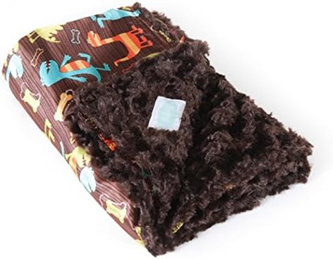 AllyZabba Dino Chocolate Small TravelZabba Baby Blanket 16 x 14