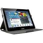 EXOTEK Premium Slim-Fit Folio Cover Case With Multi-Angle Stand For Samsung Galaxy Tab 2 10.1 (Black)