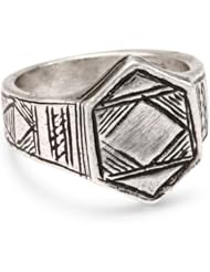 Low Luv by Erin Wasson Afghani Hexagon Stack Sterling Silver Ring