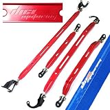 DNA 4PC COMBO STRUT BAR 88-00 HONDA CIVIC / 93-97 DEL SOL / 90-01 ACURA INTEGRA - RED