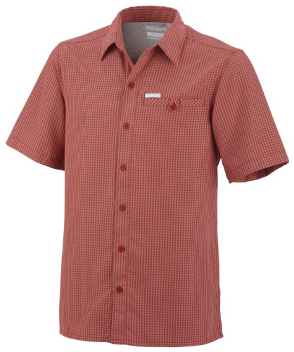 Columbia Herren Hemd Declination Trail YD Short Sleeve, red velvet small plaid, L, EM7168 Preisvergleich