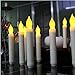 BOX of 12 Battery Operated LED Tapered Candles w/ Flickering Light Bulbs!