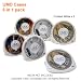 6 in 1 Pack UMD Cases for Sony Playstation Portable PSP, 6 White Image