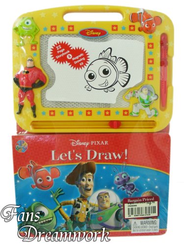 Childrens Toyshop  Toys : Disney Toy Story Storybook & Magnetic Drawing Kit