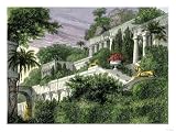 Babylon's Hanging Gardens, One of the Seven Wonders of the Ancient World Giclee Poster Print, 16x12