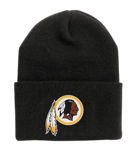 NFL Men's End Zone Cuffed Knit Hat - K010Z (Washington Redskins, One Size Fits All)