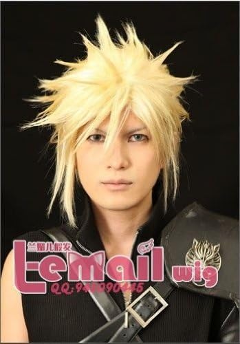 High Quality Top Sale 33cm Short Final Fantasy VII Cloud Cosplay Short Wig Party+free Wig Cap Osrw61