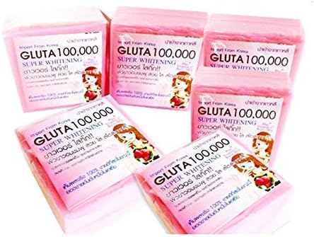 12 X Gluta 100000 Soap Super Whitening Glutathione Bleaching Lighten Dark Spot [Get Free Tomato Facial Mask]