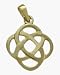 Fancy Celtic 10 Karat Yellow Gold Knot Pendant