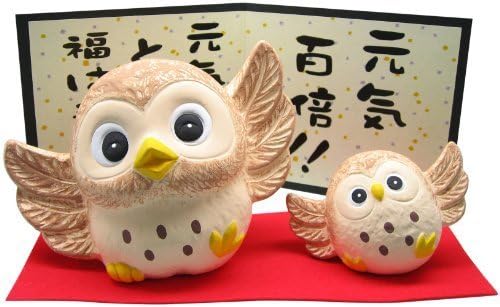 Perpetuity grilled healthy Owl parent and child by Three pottery