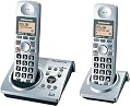 Panasonic Dect 6.0 Series Dual Handset Cordless Phone System with Answering System (KX-TG1032S)