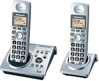 Panasonic Dect 6.0 Series Dual Handset Cordless Phone System with Answering System (KX-TG1032S)