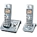 Panasonic Dect 6.0 Series Dual Handset Cordless Phone System with Answering System (KX-TG1032S)
