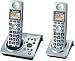 Panasonic Dect 6.0 Series Dual Handset Cordless Phone System with Answering System (KX-TG1032S)