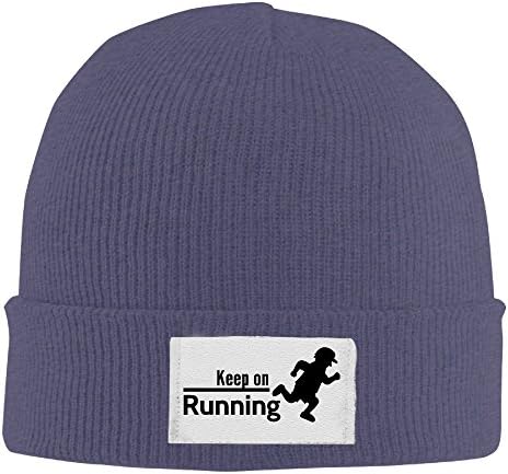 Keep On Running Beanie Hat Winter 2016 Navy