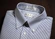 Big Man's Navy Bengal Stripe BD Shirt by Enro