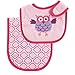 Luvable Friends Unisex Baby Bib and Burp Cloth Set, Pink, One Size