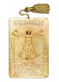 Vitruvian Man Leonardo da Vinci Fine Art Bookmark