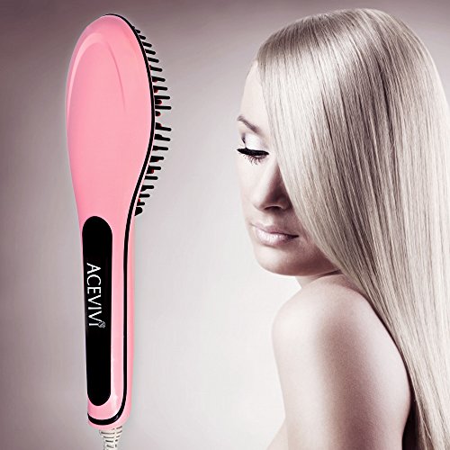 ACEVIVI 29W Digital Anti Static Ceramic Hair Straightener Brush Instant