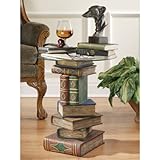IMAGE OF Stacked Volumes Sculptural Glass-Topped Book Table