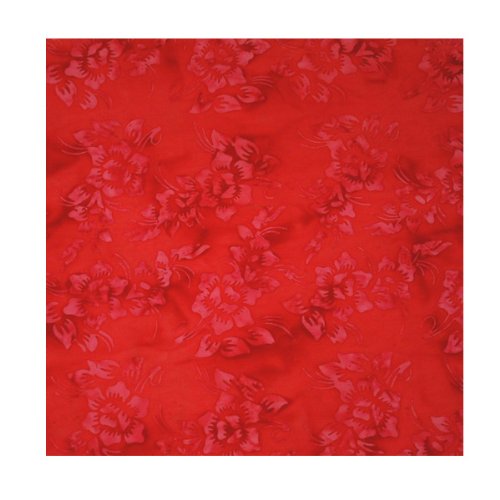 Red & Pink Roses Batik Handkerchief