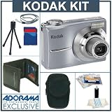 Kodak EasyShare C813 Digital Camera Kit, with 2 GB SD Memory Card, Deluxe Carry Case, Mini Table Top Tripod, Neck Strap, Memory Card Wallet, Screen Protecters for Cameras LCD Screen, Cleaning Fluid with Cloth