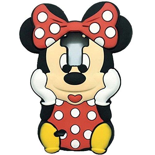 LG G Stylo Case LG G Stylo Minne Mouse Silicone Case,3D Cute Lovely Cartoon Case Animal Minne Mouse Figure Soft Silicone Gel Rubber Case Cover Skin for LG G Stylo LS770 (Red Minne Mouse)