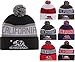 American Cities California Republic Cuff Beanie Cable Knit Pom Pom Hat Cap