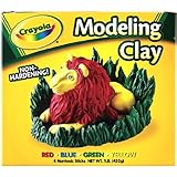 Binney & Smith Modeling Clay Four 1/4 lb Pieces, Red/Yellow/Blue/Green (CYO570300)
