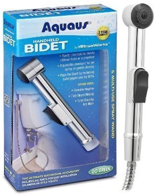 Aquaus Handheld Bidet for Toilet - Made in the USA - NSF Certified - 3 Year Warranty by CoolCraft