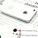 ATT Iphone 4 Back Cover Housing with Flash Diffuser, White Glass Battery Door, Replacement Back Housing with Chrome Ring, Flash Diffuser, and Interior Frame and Free Cross Screwdriver (Email us with your Order ID Number for Star Shape Screwdriver) - Kkintrade