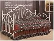BEAUTIFUL WHITE FAN HIGH BACK DAYBED W. PORCELAIN KNOBS