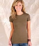 LAT Sportswear Junior Longer Length Fitted Vintage Jersey, Vintage Brown, X-Large LAT Sportswear Junior Longer Length Fitted Vintage Jersey, Vintage Brown, X-Large