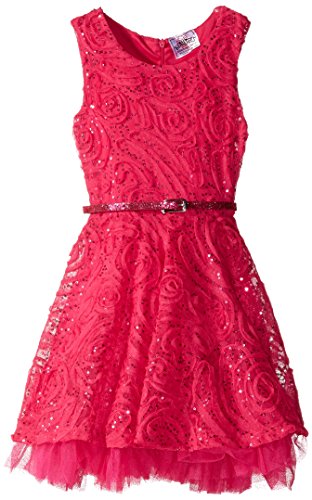 Beautees Little Girls' Soutache with Sparkle Dress